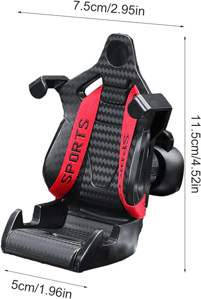 Car Racing Seat Design Mobile Phone Holder for All Cars 1 Pc (Red)