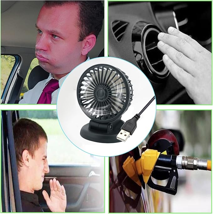 Car Dashboard USB 5V Portable Single Head Up/Down Fan for Car 1 Pc