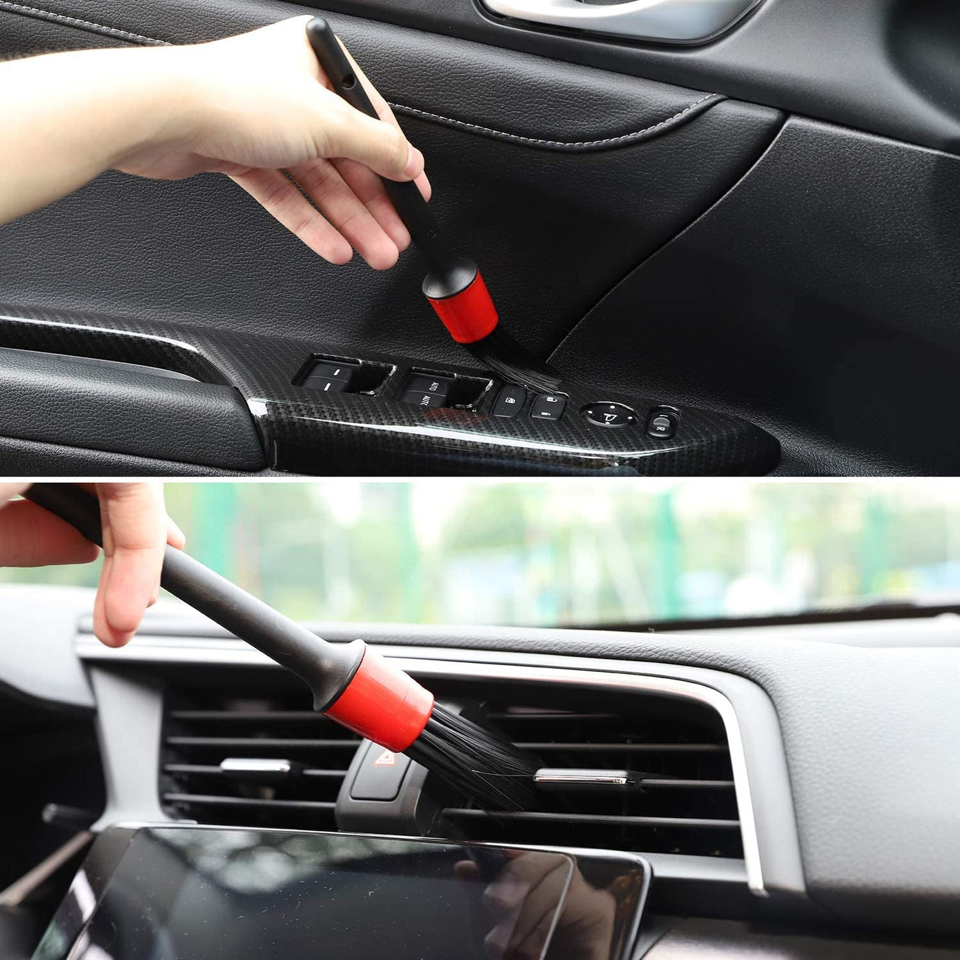 Universal Car Detailing Brush For Car Cleaning Dashboard, Interior, Exterior 5 Pcs Set