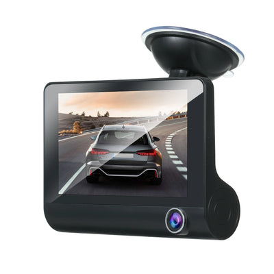 3 Camera DVR FHD 1080p Resolution With LED Screen 170 Degree Rotational DVR Dashboard Camera  For Car 1 Pc