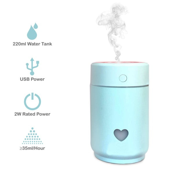 CHIGO USB Humidifier With Colorful Light For Air Freshener 1 Pc