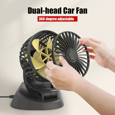 Cigarette Lighter Knob Mini Electric 12V Car Fan Car Air Conditioner 360 Degree Rotating Cooling Fan Car 1 Pc