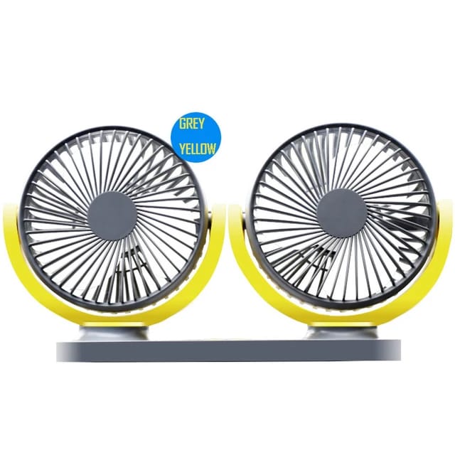 USB 12V Mini Electric Car Fan Car Air Conditioner Fan 360 Degree Rotating Cooling Fan Car 1 Pc