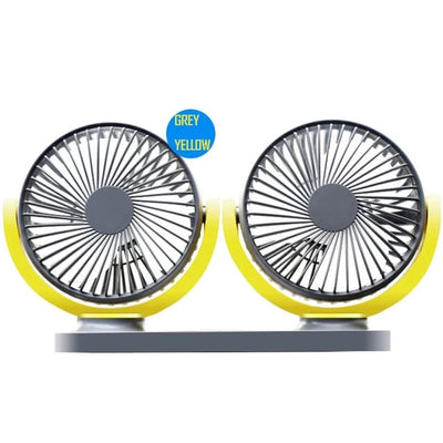 USB 12V Mini Electric Car Fan Car Air Conditioner Fan 360 Degree Rotating Cooling Fan Car 1 Pc