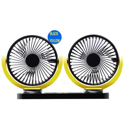 USB 12V Mini Electric Car Fan Car Air Conditioner Fan 360 Degree Rotating Cooling Fan Car 1 Pc