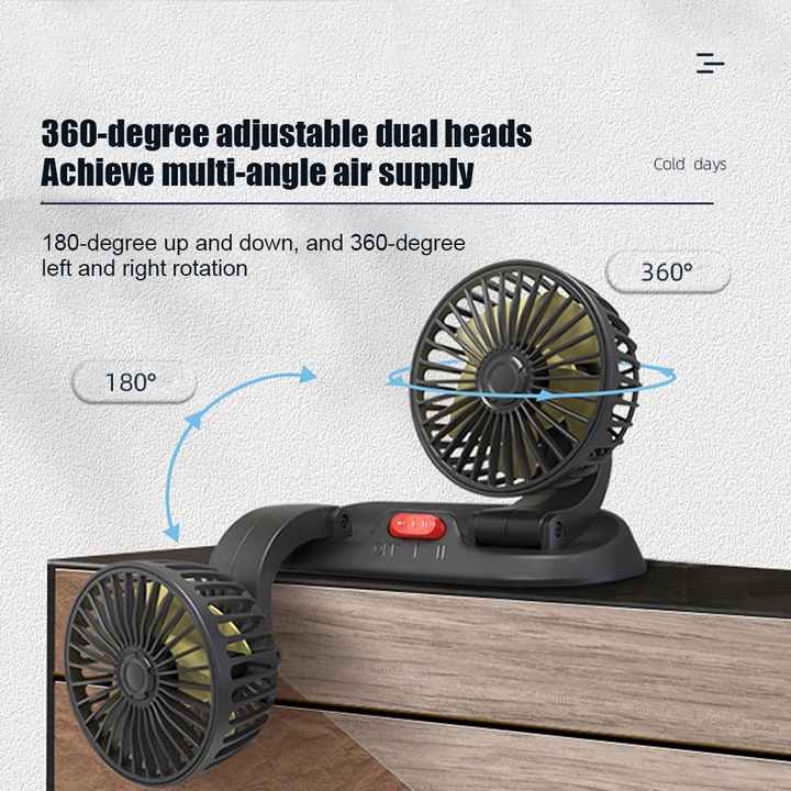 Cigarette Lighter Knob Mini Electric 12V Car Fan Car Air Conditioner 360 Degree Rotating Cooling Fan Car 1 Pc