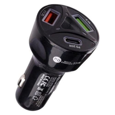 Vital Car Charger 55 W PD 3.0 Power Quick Charge For Car 1 Pc