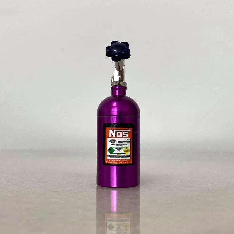 Car Perfume Metal Simulation Nitrogen Nos Bottle For Car 1 Pc